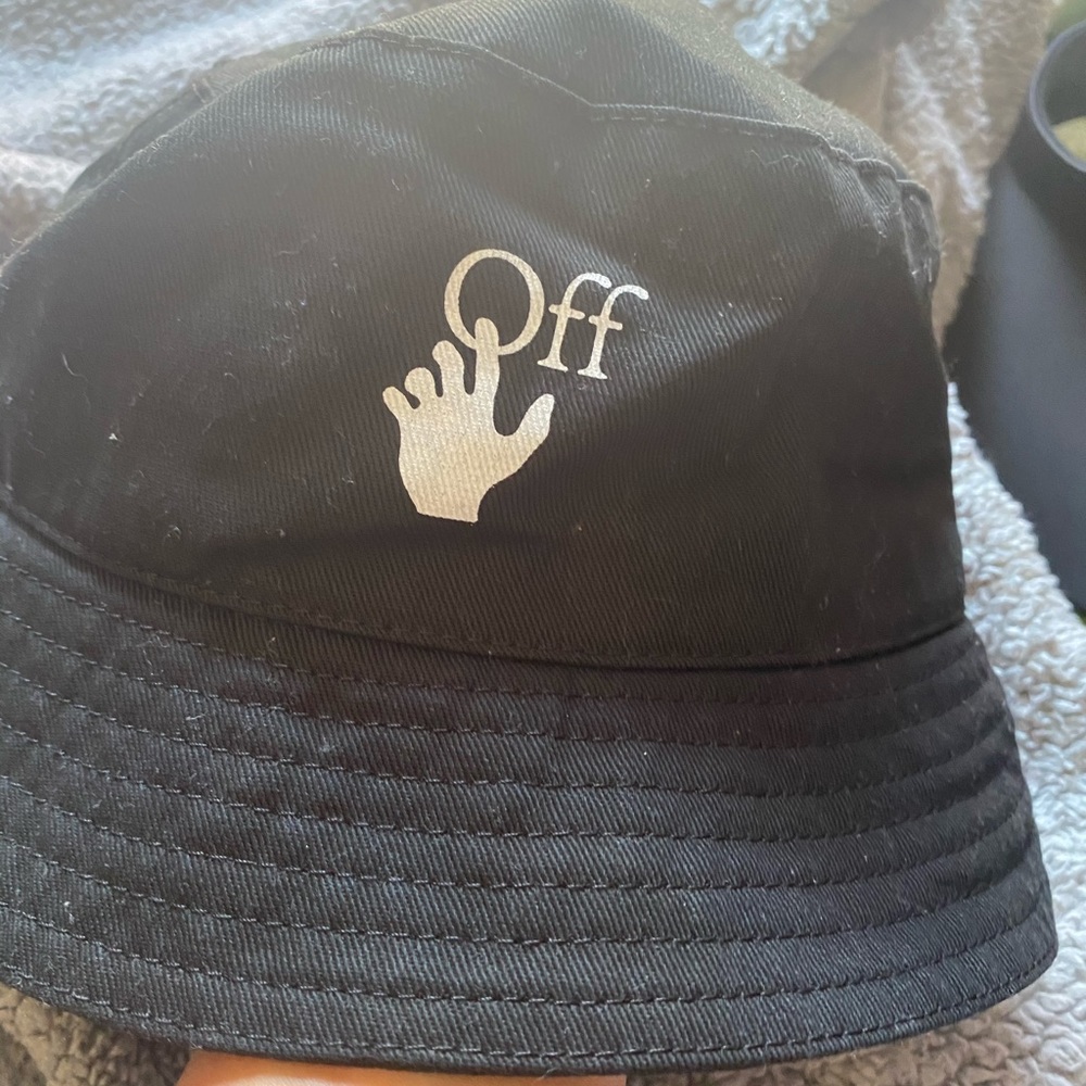 Unisex Off White Bucket Hat like newAUTHENTIC